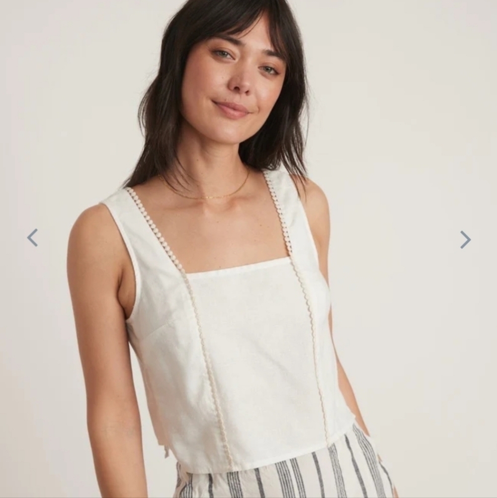 Marine Layer White Stella Tank